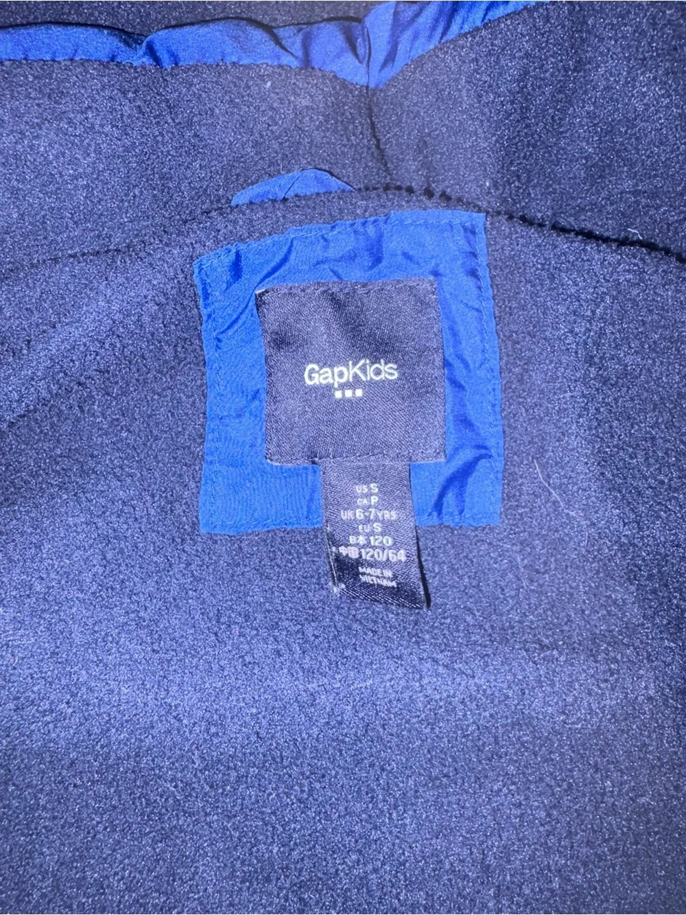 GAP Royal Blue Hooded Puffer Jacket for Kids
